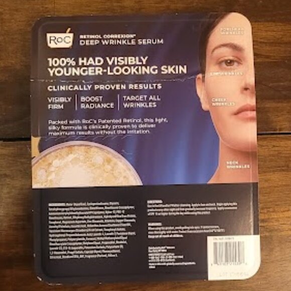 New (unopened package) ROC RETINOL CORREXION DEEP WRINKLE SERUM 1.7OZ 2PK - Picture 2 of 6